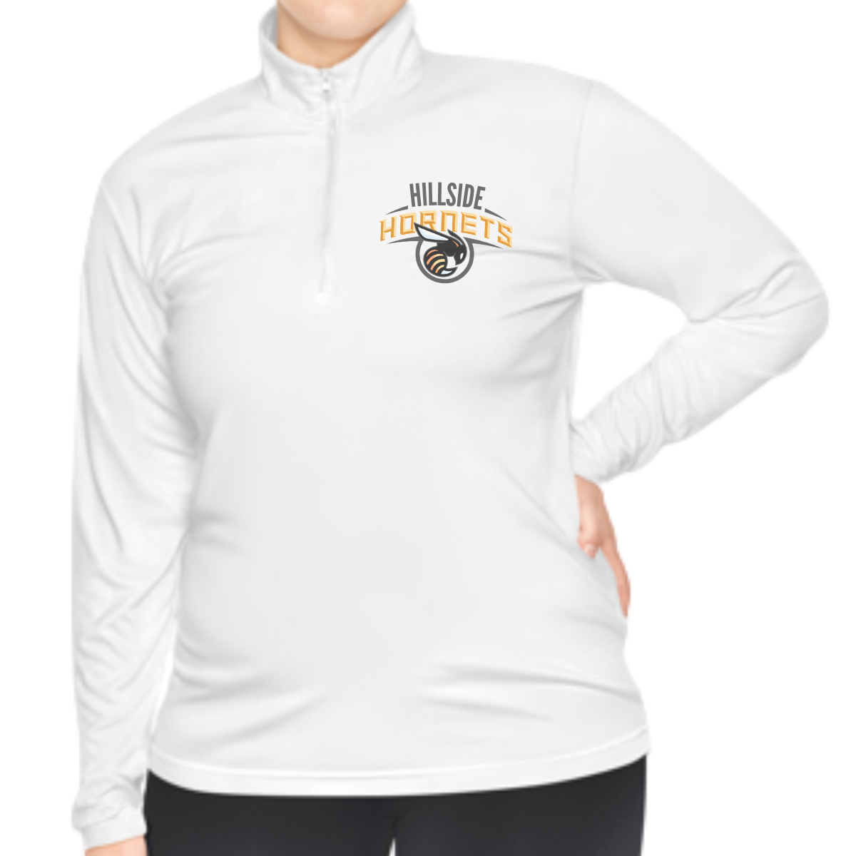Embroidered Quarter Zip Pullover
